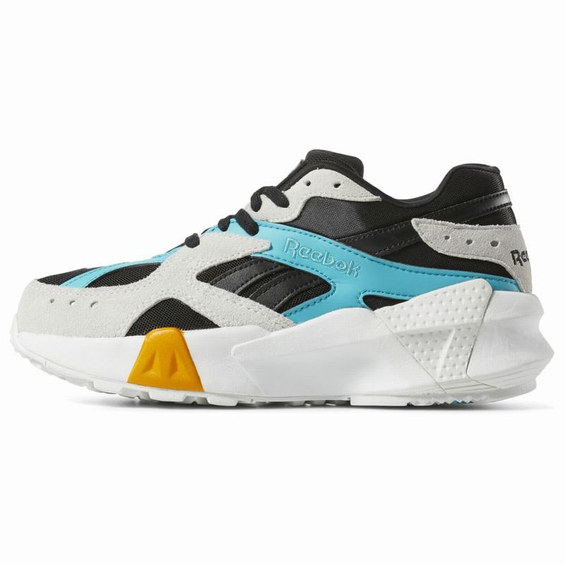 Reebok Aztrek Double X Gigi Hadid Tenisky Damske - Siva/Čierne/Modre/Zlate DO9369HN